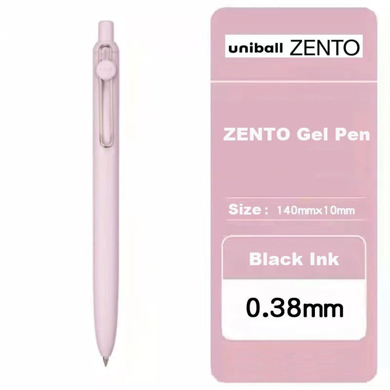 Uni-ball ZENTO Gel Ink Pen 0.38mm/0.5mm – Japanese Smooth Writing Rollerball Pen, Fine Point Signature Pen for School, Office & Journaling