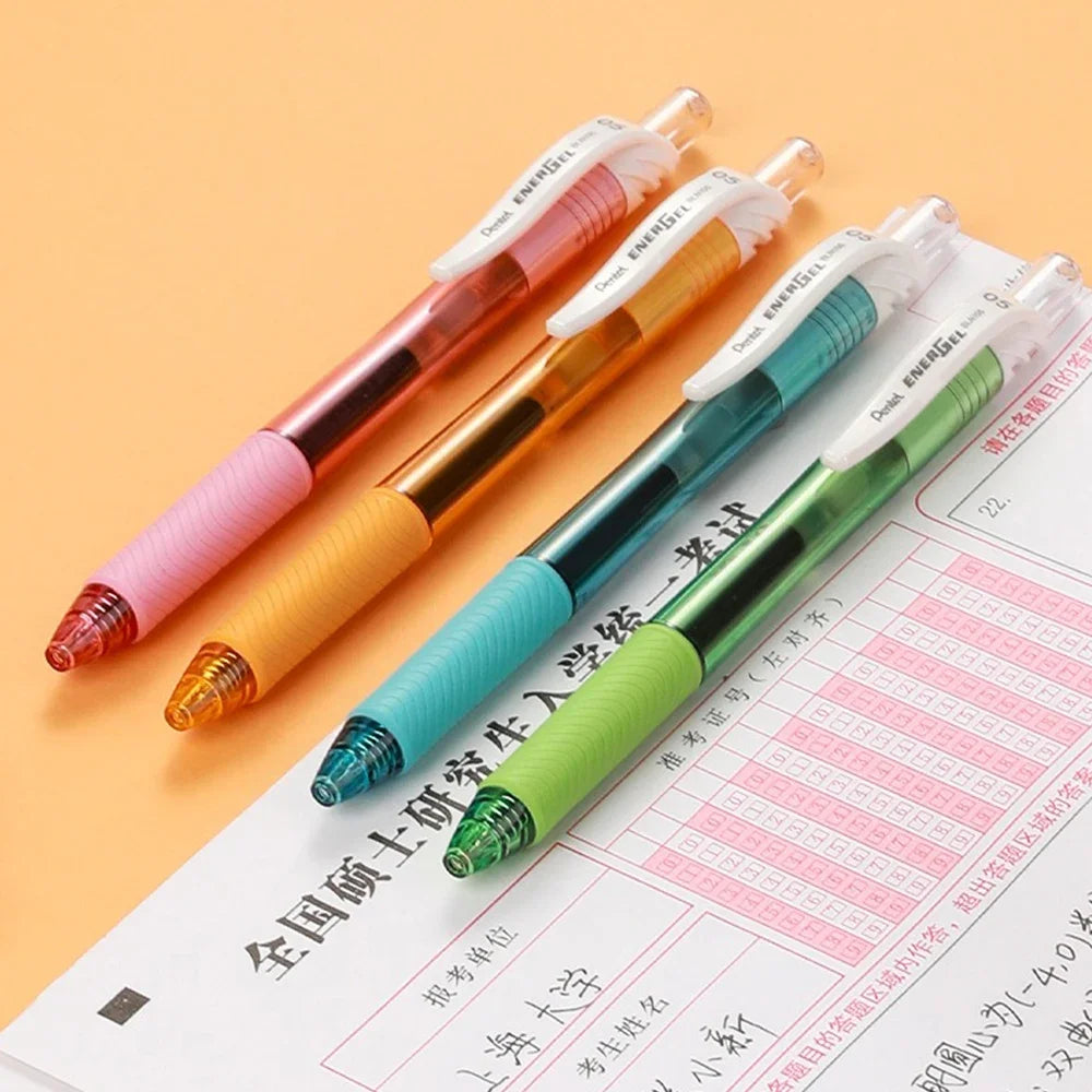 1+5refill Japan Pentel Gel Pen Energel Quick Drying BLN105 Student for Writing Signature 0.5mm School Acsesores Art Supplies