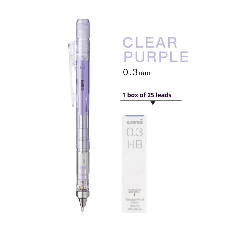 TOMBOW MONO Graph Shaker Mechanical Pencil,0.3/0.5mm Frosted Clear Rod Low Center of Gravity Design,Shake-to-Advance Art Supplie