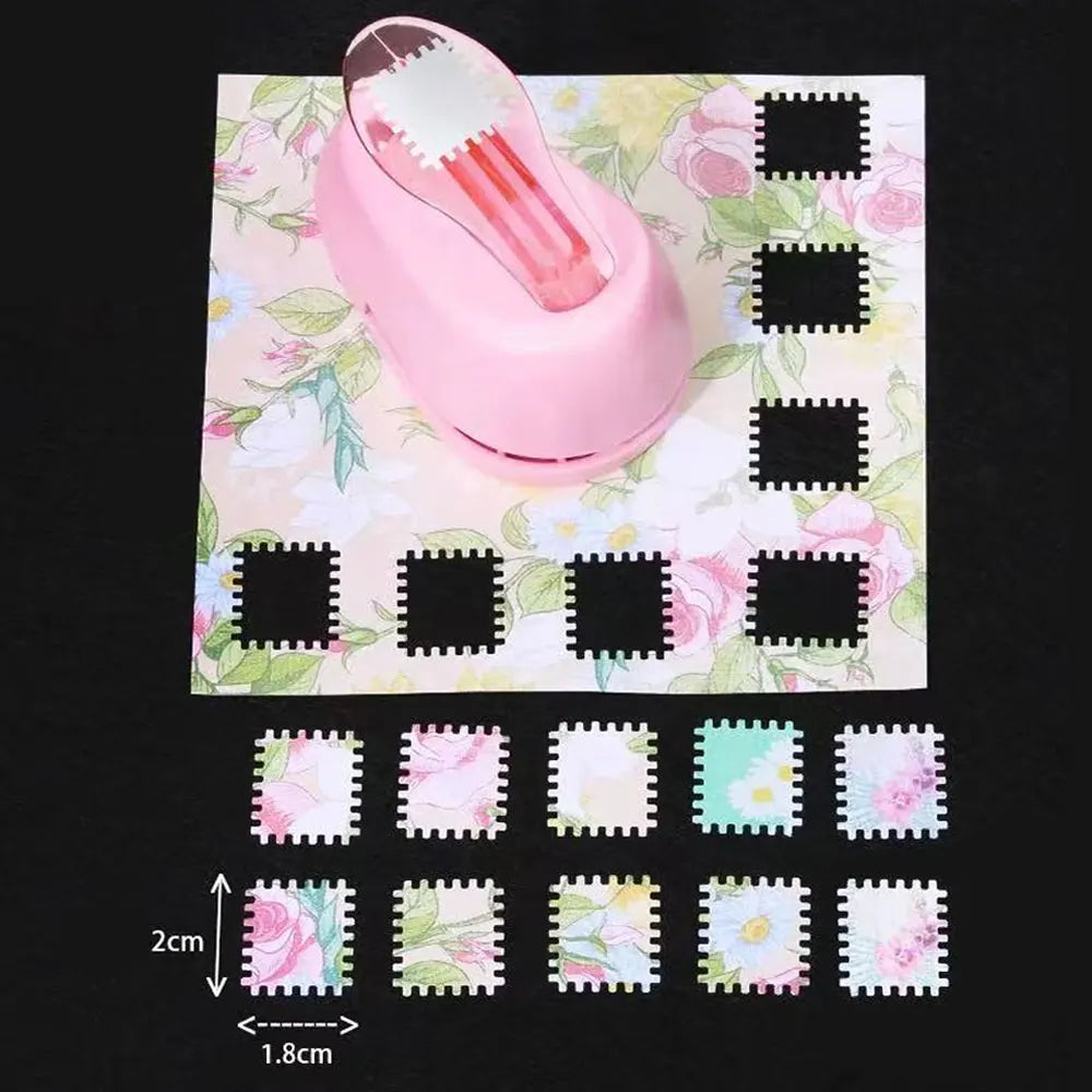 One-Piece Stamp Embossing & Hole Punch Tool | Journal Craft Tool for Handmade Stationery