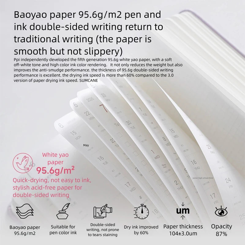 Paperideas 2026 Weekly Planner A6 | Pocket Agenda, Daily Journal & Weekly Organizer | Portable Planner Notebook