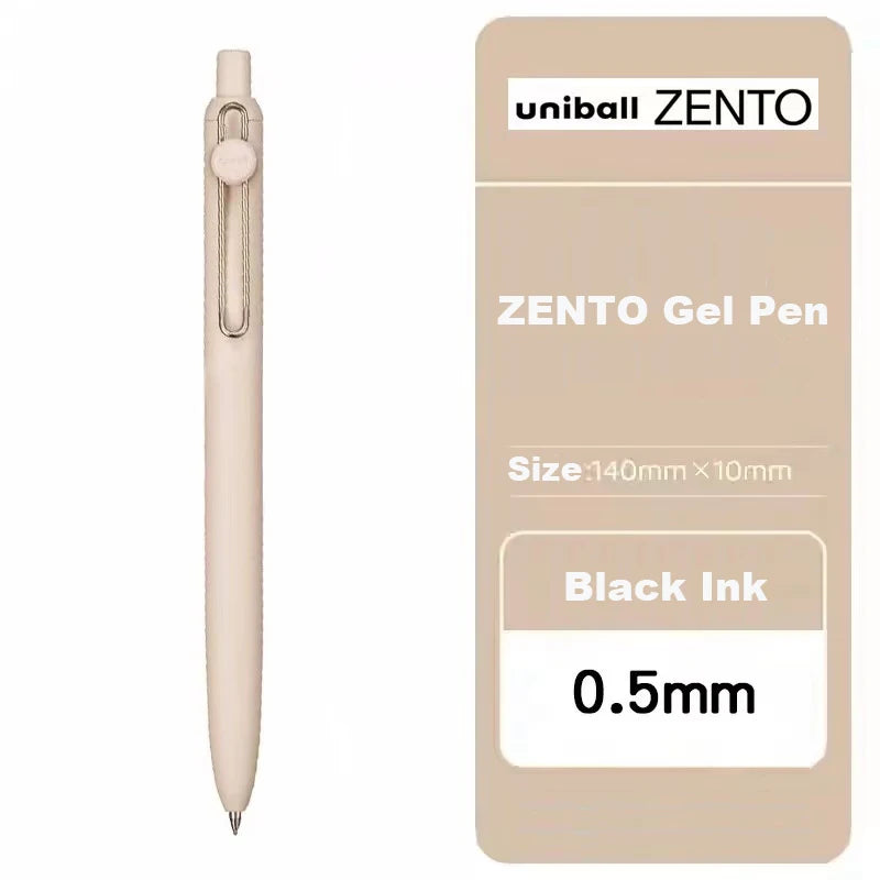 Uni-ball ZENTO Gel Ink Pen 0.38mm/0.5mm – Japanese Smooth Writing Rollerball Pen, Fine Point Signature Pen for School, Office & Journaling