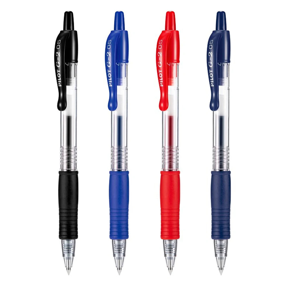 3pcs Japan Pilot Gel Pens Large Capacity BL-G2 0.5/0.7mm Writing Pen Red Blue Black School Office Supplies Children's Stationery