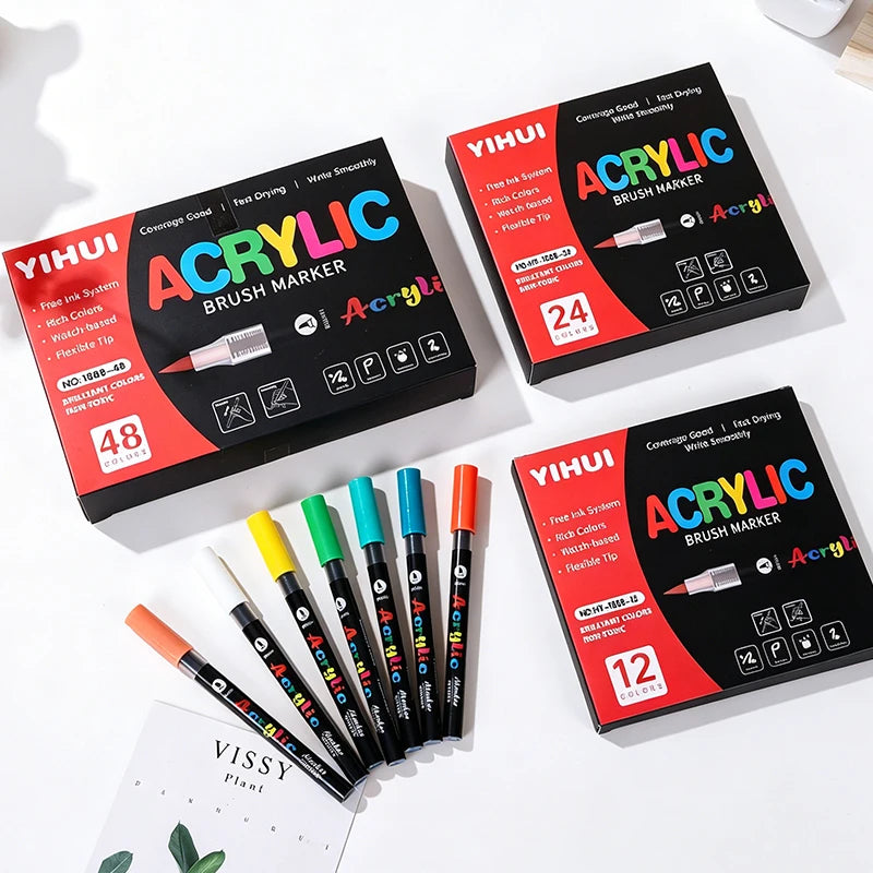 Soft Brush Acrylic Markers