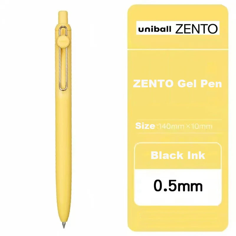 Uni-ball ZENTO Gel Ink Pen 0.38mm/0.5mm – Japanese Smooth Writing Rollerball Pen, Fine Point Signature Pen for School, Office & Journaling
