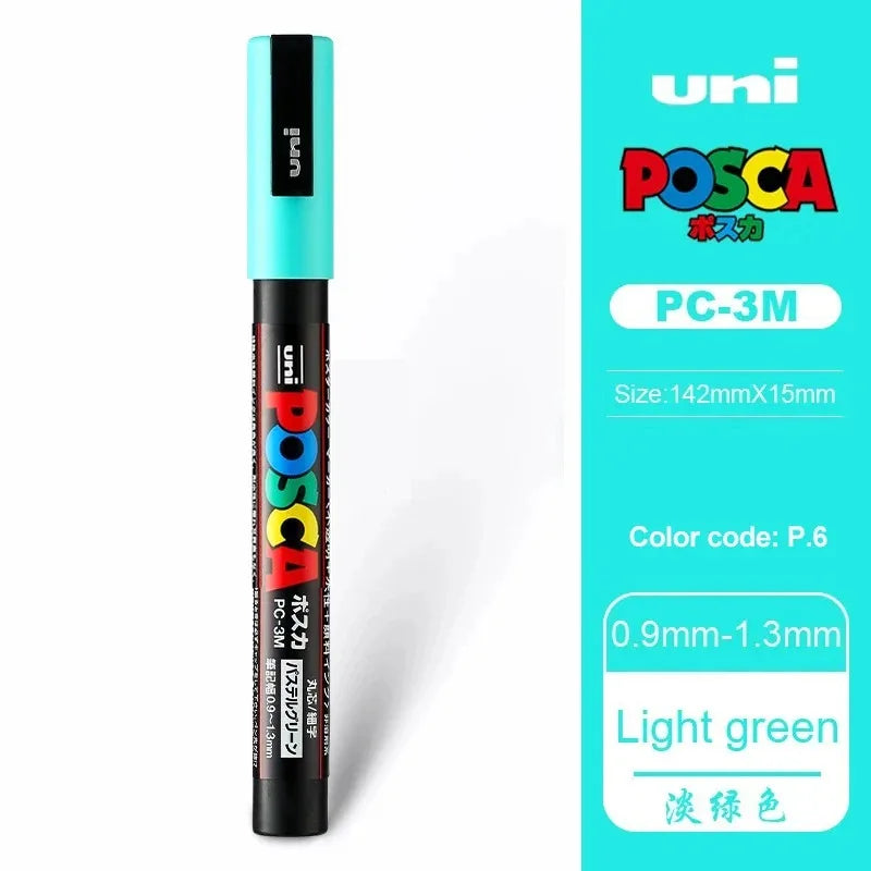 Uni POSCA Paint Marker – PC-1M / PC-3M / PC-5M Acrylic Ink Pen for Art, Graffiti & DIY
