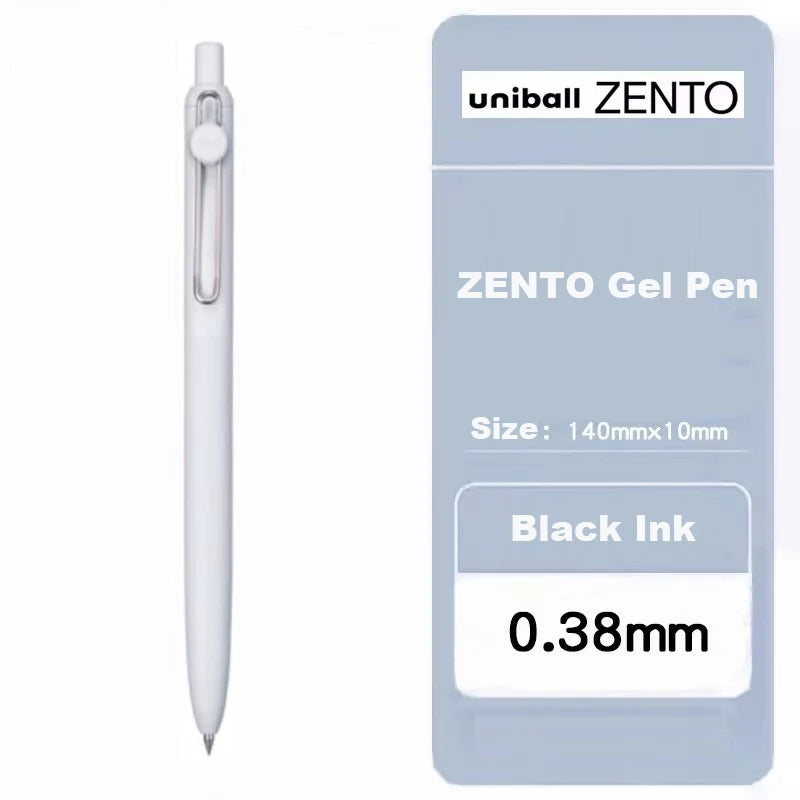 Uni-ball ZENTO Gel Ink Pen 0.38mm/0.5mm – Japanese Smooth Writing Rollerball Pen, Fine Point Signature Pen for School, Office & Journaling