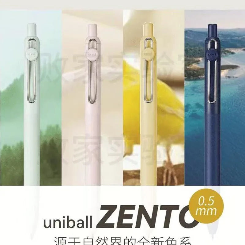 Uni-ball ZENTO Gel Ink Pen 0.38mm/0.5mm – Japanese Smooth Writing Rollerball Pen, Fine Point Signature Pen for School, Office & Journaling