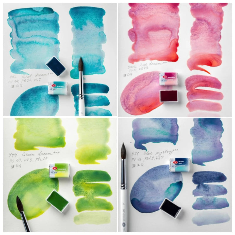 White Nights Limited Edition Granulation Watercolor Pan | Professional Artist Grade — Dream, Mystery & Nebula Series