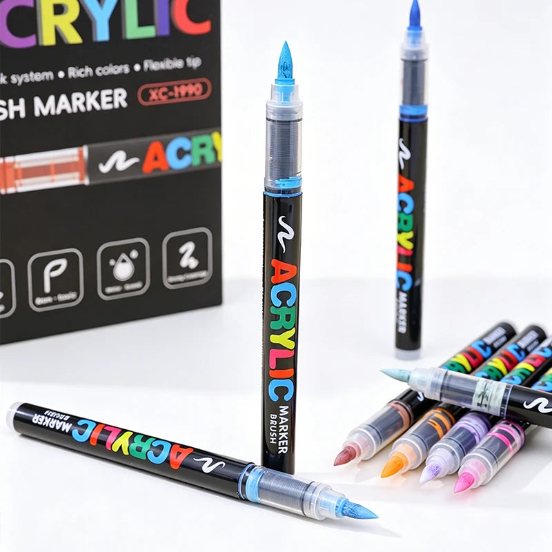 Soft Brush Acrylic Markers