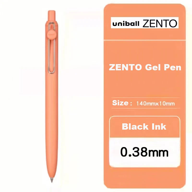 Uni-ball ZENTO Gel Ink Pen 0.38mm/0.5mm – Japanese Smooth Writing Rollerball Pen, Fine Point Signature Pen for School, Office & Journaling