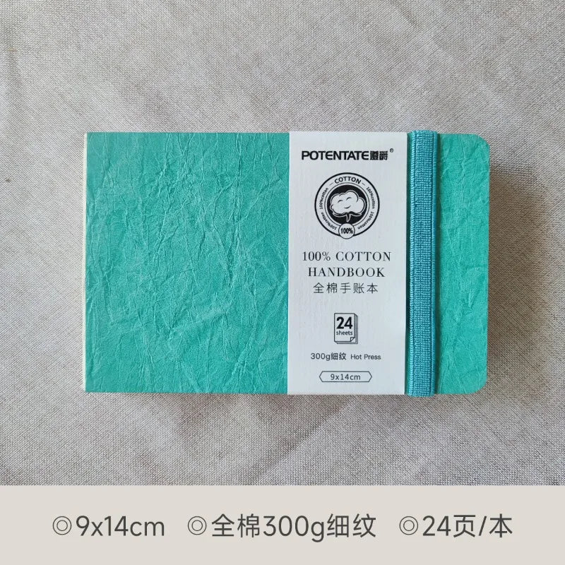 POTENTATE Watercolor 100% Cotton Paper Pad 24 Sheets10x10cm/9x14cm/13x19cm Artists Beginners Watercolor Sketchbook Drawing Paper