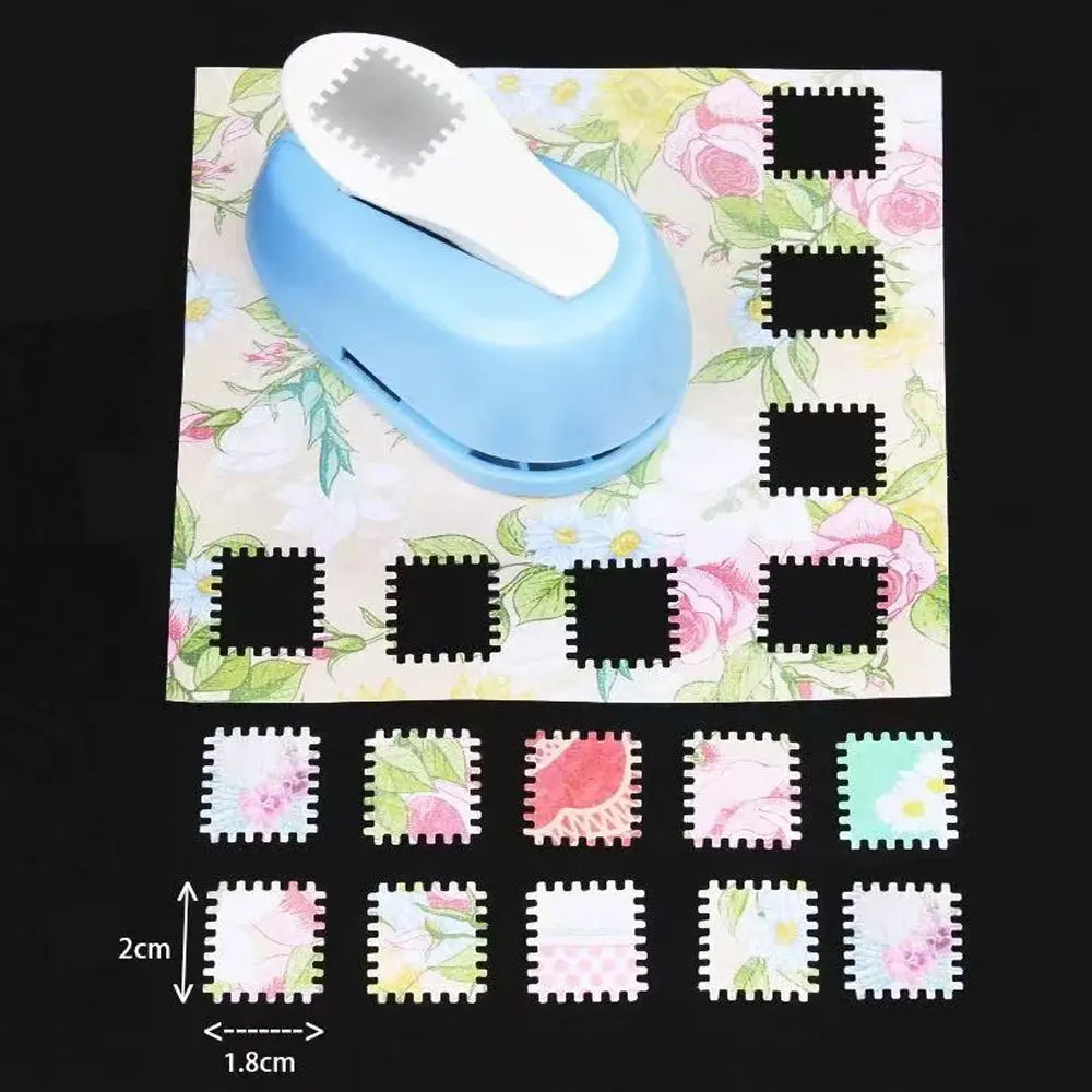 One-Piece Stamp Embossing & Hole Punch Tool | Journal Craft Tool for Handmade Stationery