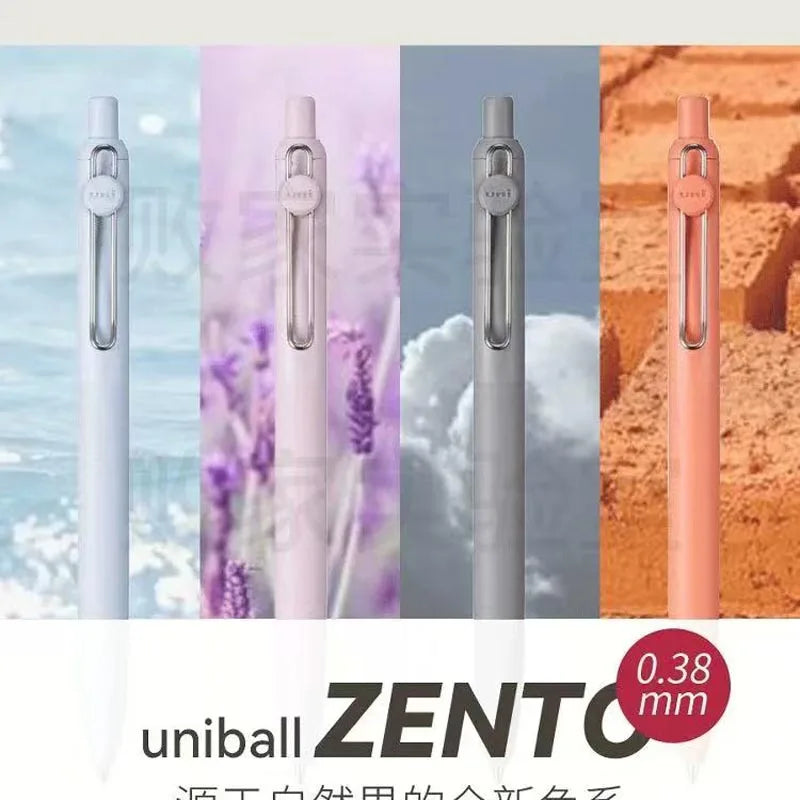 Uni-ball ZENTO Gel Ink Pen 0.38mm/0.5mm – Japanese Smooth Writing Rollerball Pen, Fine Point Signature Pen for School, Office & Journaling