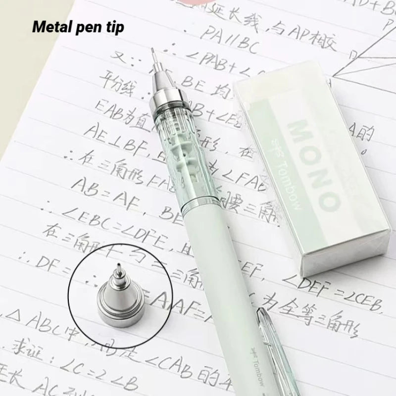 TOMBOW MONO Mechanical Pencil Eraser Set 0.5mm Pastel Glass Mineral Color Limit Edition Japanese Stationery School Supplies