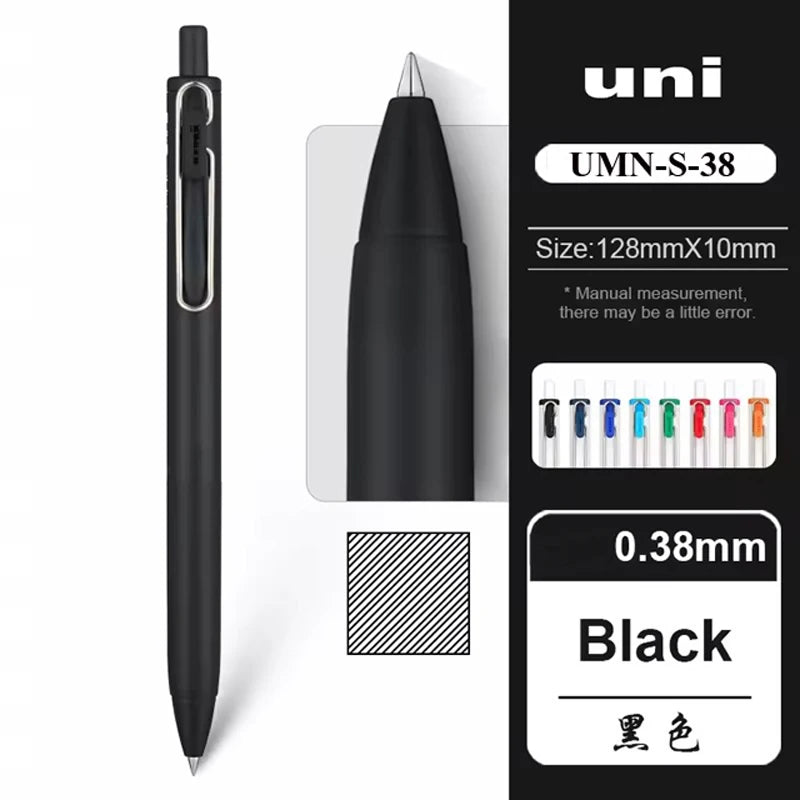Uni-ball ZENTO Gel Ink Pen 0.38mm/0.5mm – Japanese Smooth Writing Rollerball Pen, Fine Point Signature Pen for School, Office & Journaling