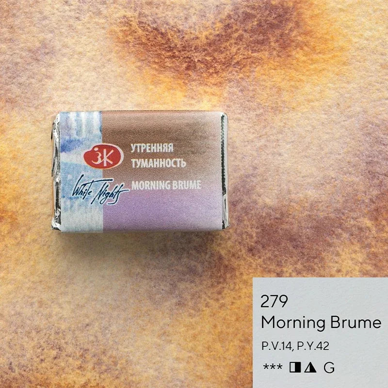White Nights Limited Edition Granulation Watercolor Pan | Professional Artist Grade — Dream, Mystery & Nebula Series