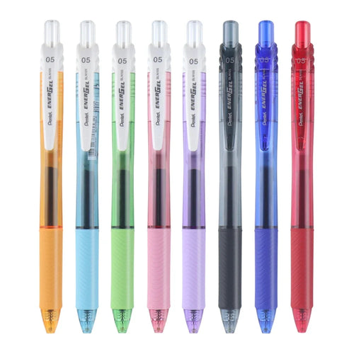 1+5refill Japan Pentel Gel Pen Energel Quick Drying BLN105 Student for Writing Signature 0.5mm School Acsesores Art Supplies