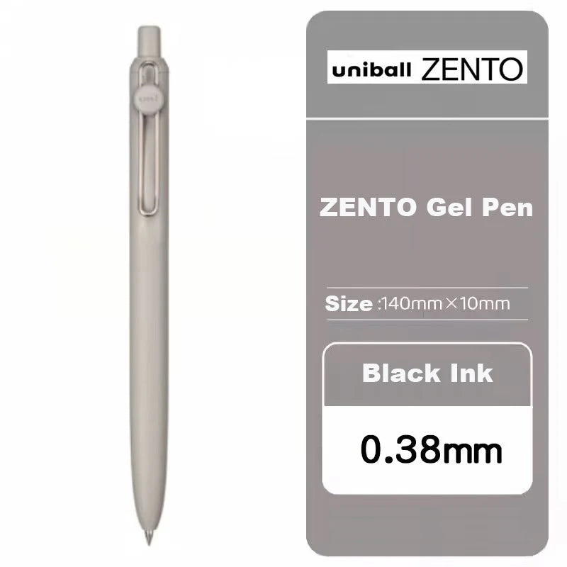 Uni-ball ZENTO Gel Ink Pen 0.38mm/0.5mm – Japanese Smooth Writing Rollerball Pen, Fine Point Signature Pen for School, Office & Journaling