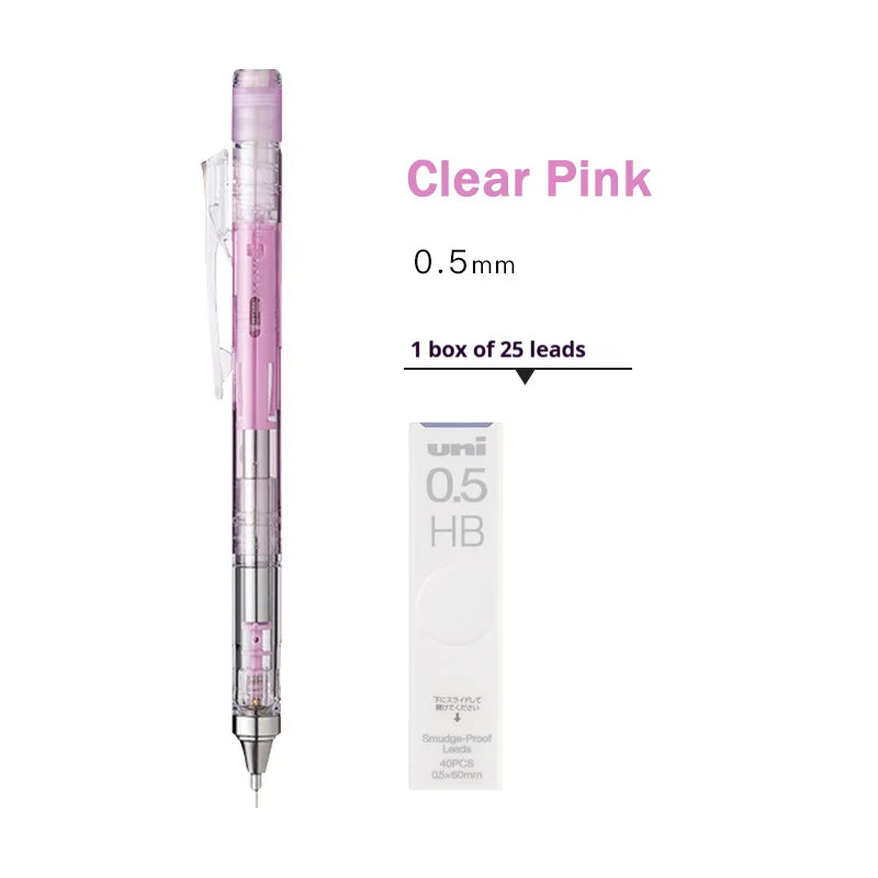 TOMBOW MONO Graph Shaker Mechanical Pencil,0.3/0.5mm Frosted Clear Rod Low Center of Gravity Design,Shake-to-Advance Art Supplie