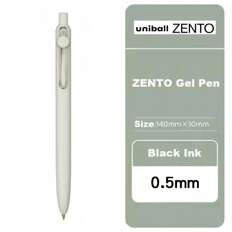 Uni-ball ZENTO Gel Ink Pen 0.38mm/0.5mm – Japanese Smooth Writing Rollerball Pen, Fine Point Signature Pen for School, Office & Journaling