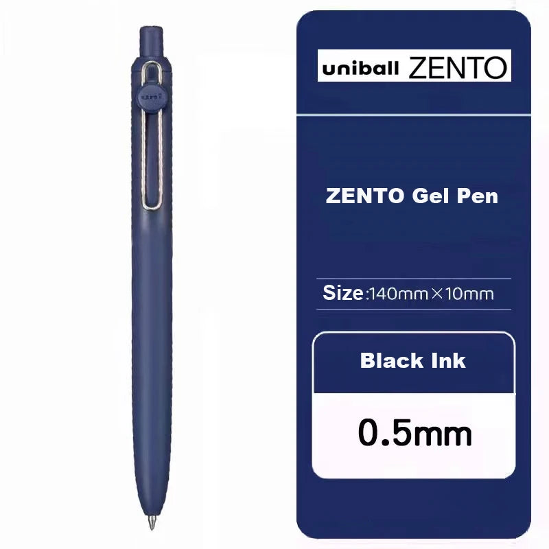 Uni-ball ZENTO Gel Ink Pen 0.38mm/0.5mm – Japanese Smooth Writing Rollerball Pen, Fine Point Signature Pen for School, Office & Journaling