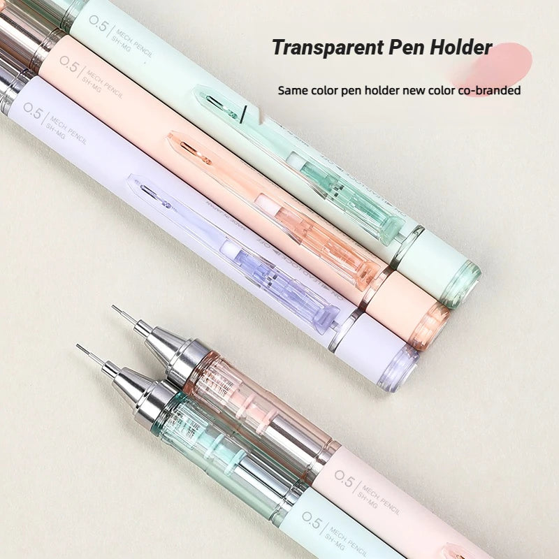 TOMBOW MONO Mechanical Pencil Eraser Set 0.5mm Pastel Glass Mineral Color Limit Edition Japanese Stationery School Supplies