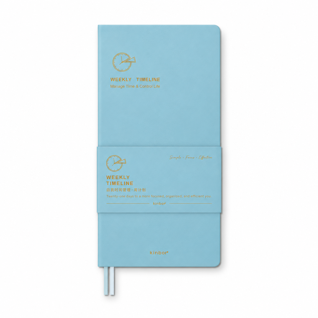 Agenda azul Weekly Timeline
