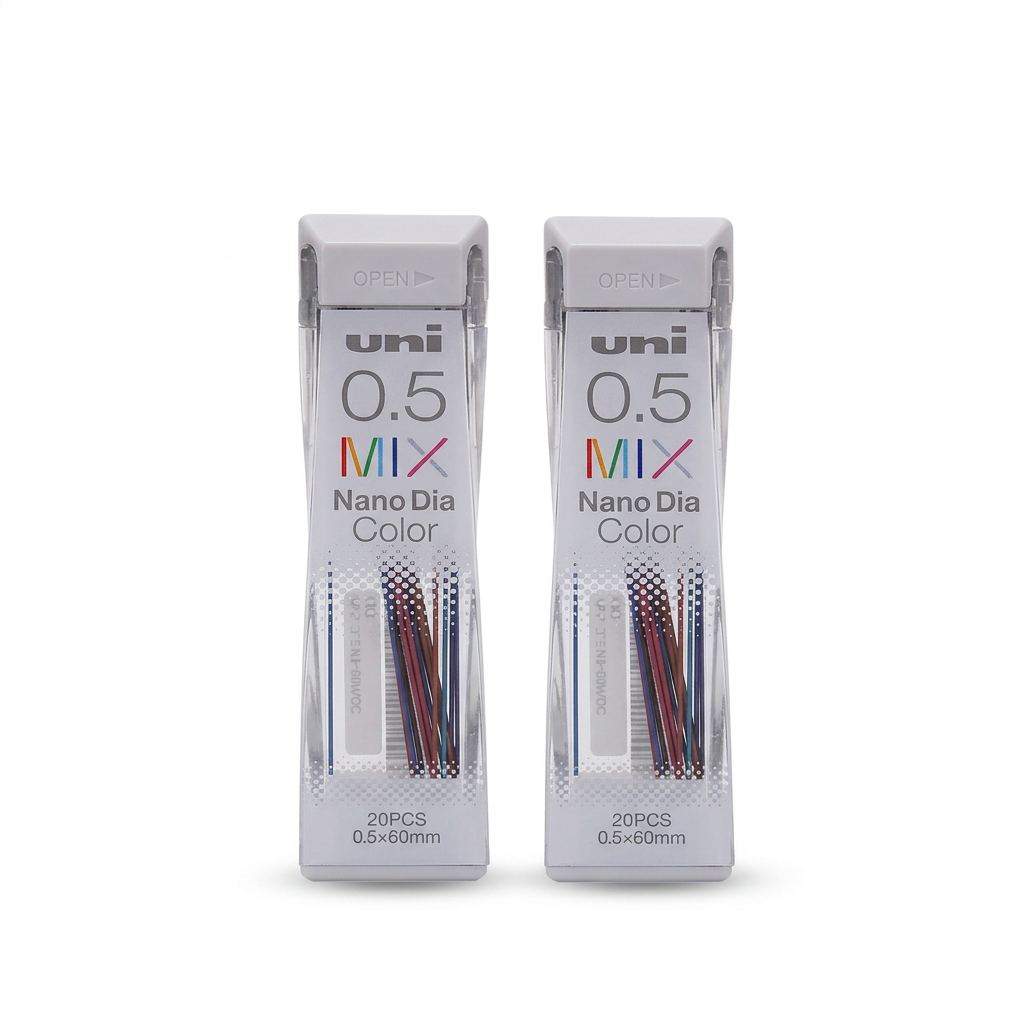 Dos estuches de minas de colores uni Nano Dia