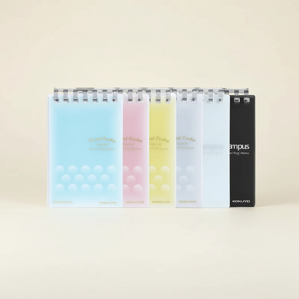 KOKUYO Mini Loose-leaf A7 en línea de colores