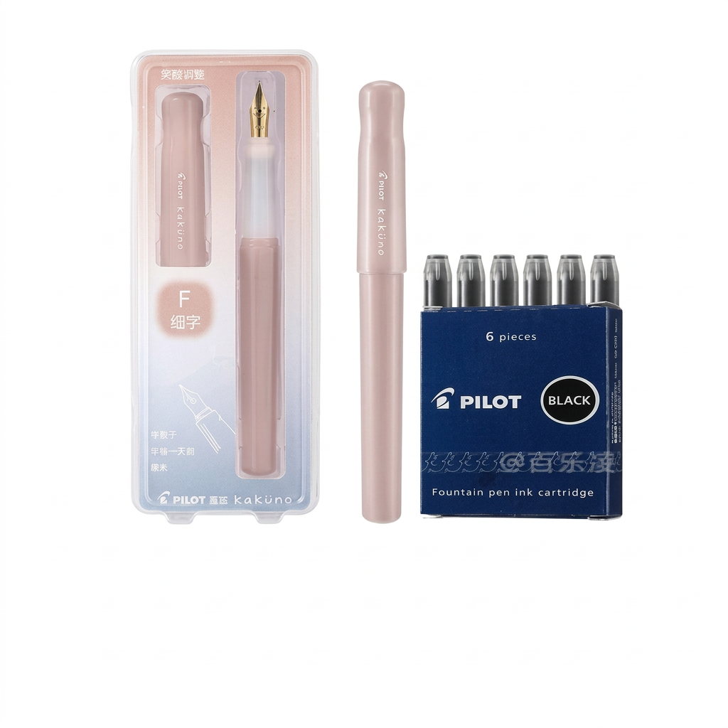 PILOT Kakuno Madoromi Pink, edición de catálogo centrada