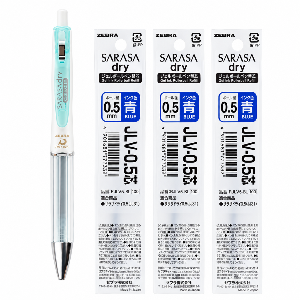 Set azul con repuestos azules de 0.5 mm