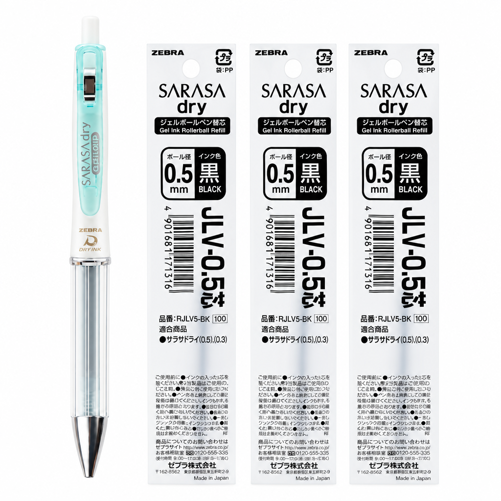 Set azul con repuestos negros de 0.5 mm